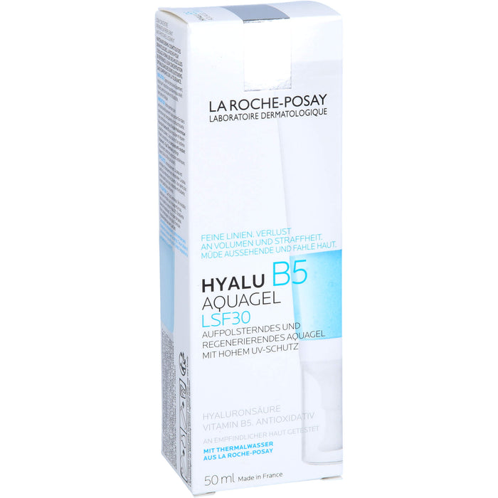 LA ROCHE-POSAY Hyalu B5 LSF 30 aufpolsterndes und regenerierendes Aquagel mit hohem Lichtschutz, mit Hyaluronsäure, 50 ml Gel