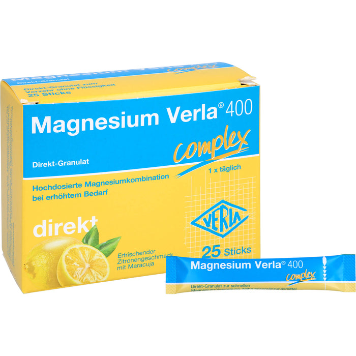 Magnesium Verla 400 Direkt-Granulat, 25 St. Beutel