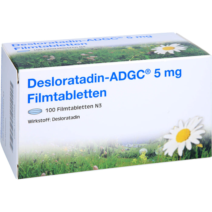 Desloratadin ADGC 5 mg Filmtabletten Antiallergikum, 100 pc Tablettes