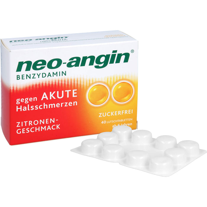 neo-angin Benzydamin gegen akute Halsschmerzen Zitronengeschmack, 3 mg Lutschtabletten, 40 St LUT