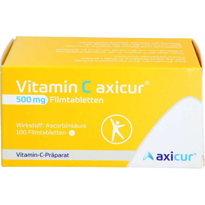 Vitamin C axicur 500 mg Filmtabletten, 100 St FTA