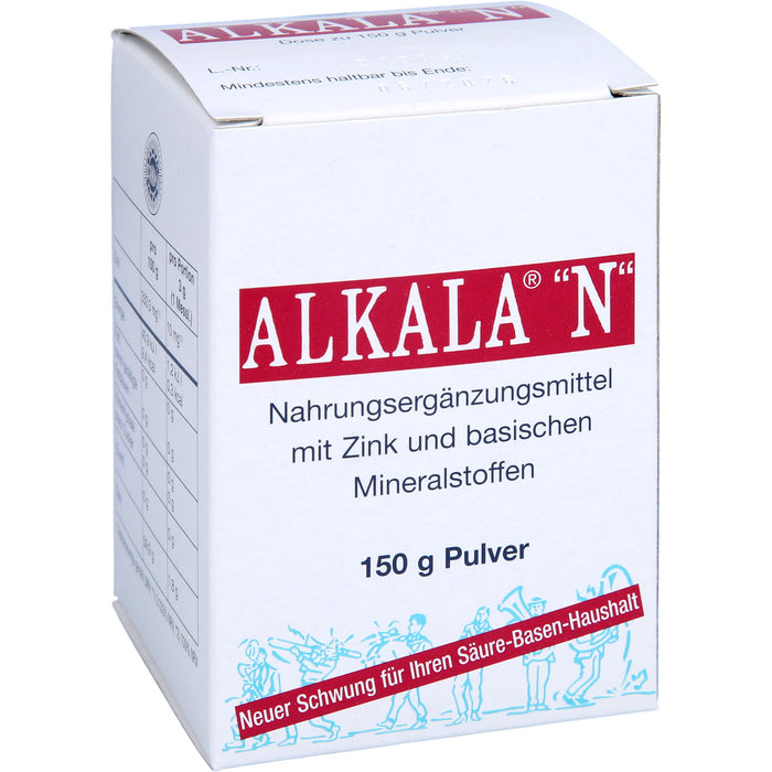 ALKALA N Pulver trägt zu einem normalen Säure-Basen-Stoffwechsel bei, 150 g Poudre