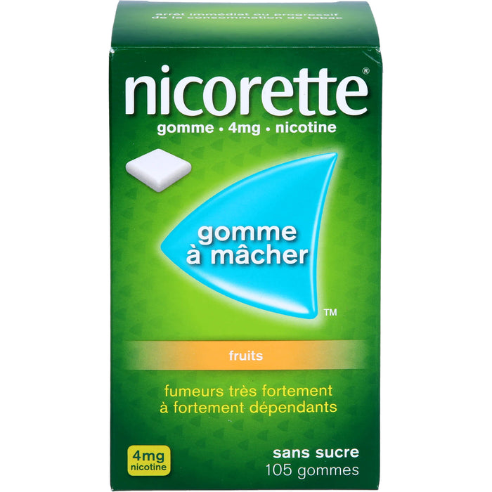 Nicorette Kaugummi 4 mg freshfruit Eurim, 105 St KGU