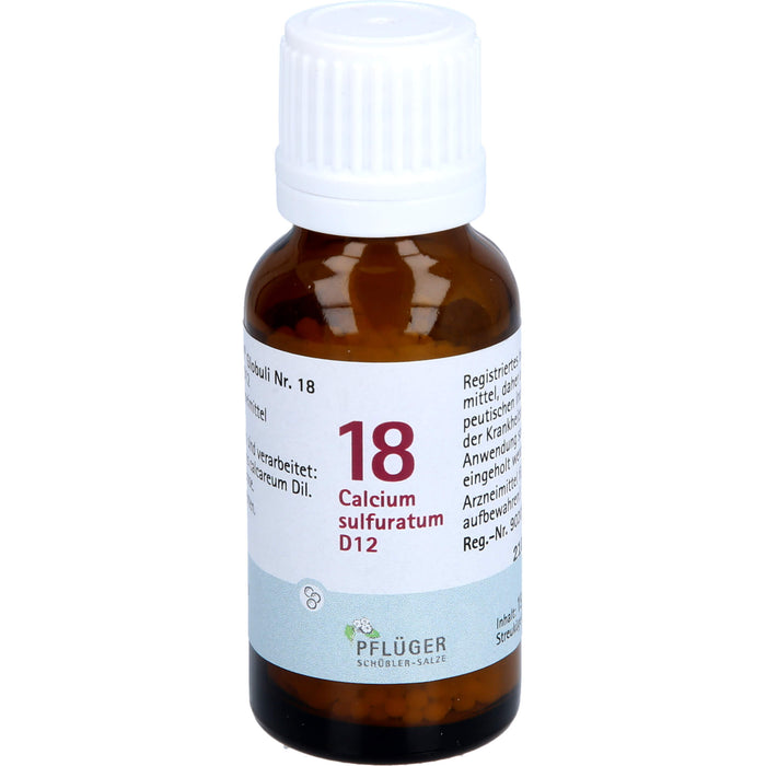 Biochemie Nr.18 Calcium sulfuratum D12 Pflüger Globuli, 15 g GLO