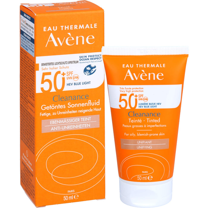 AVENE Cleanance Getöntes Sonnenfluid 50+, 50 ml EMU