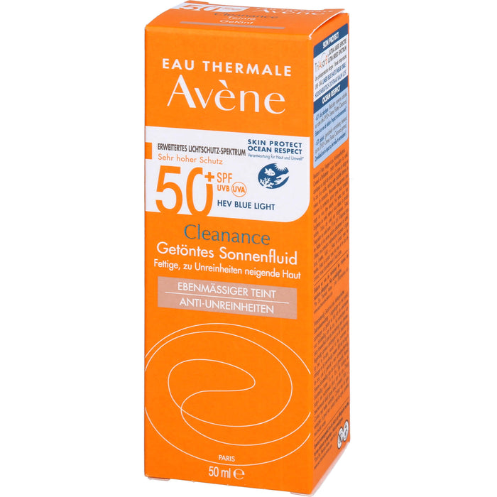 AVENE Cleanance Getöntes Sonnenfluid 50+, 50 ml EMU