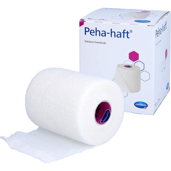 Peha-haft kohäsive Fixierbinde latexfrei 10 cm x 21 m, 1 St. Binde