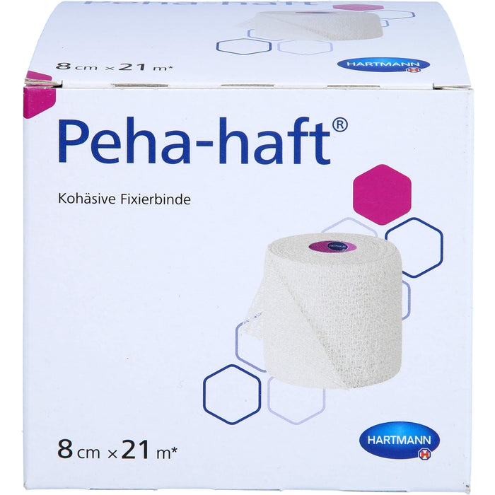 Peha-haft Fixierbinde latexfrei 8cm x 21m, 1 St BIN