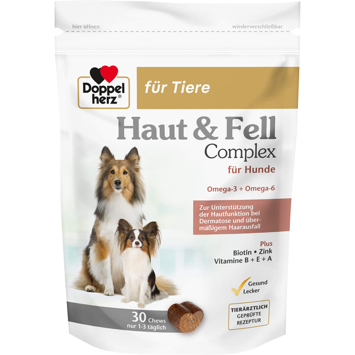 Doppelherz für Tiere Haut&Fell Complex für Hunde Chews, 30 pc Chew