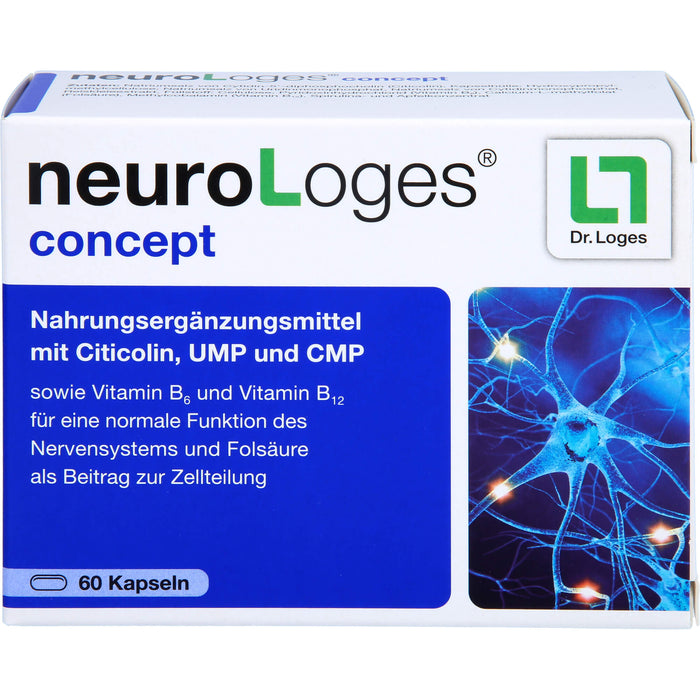 NeuroLoges concept Kapseln für eine normale Funktion des Nervensystems, 60 pcs. Capsules