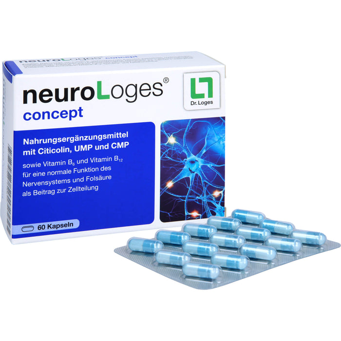 NeuroLoges concept Kapseln für eine normale Funktion des Nervensystems, 60 pc Capsules