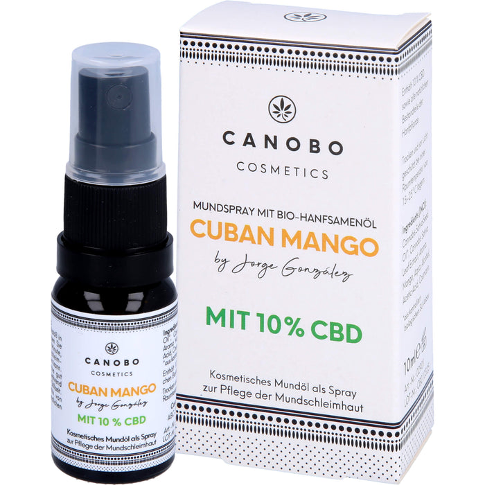 Canobo Bio CBD 10% Cuban Mango Mundspray, 10 ml SPR