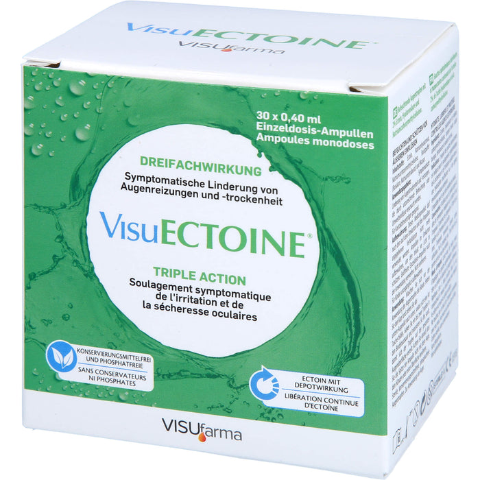 VisuECTOINE Augentropfen zur Befeuchtung der Augenoberfläche, 30 pc Récipients à dose unique