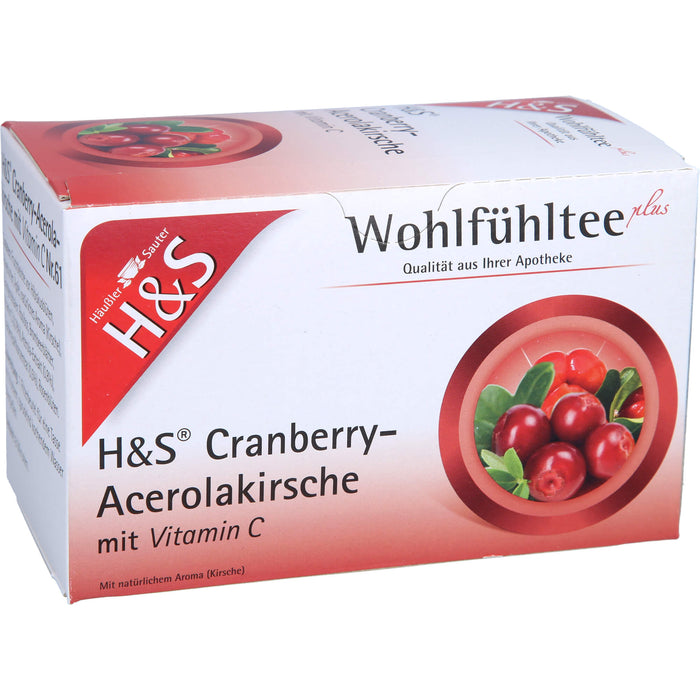 H&S Cranberry-Acerolakirsche mit Vitamin C, 20X2.8 g FBE