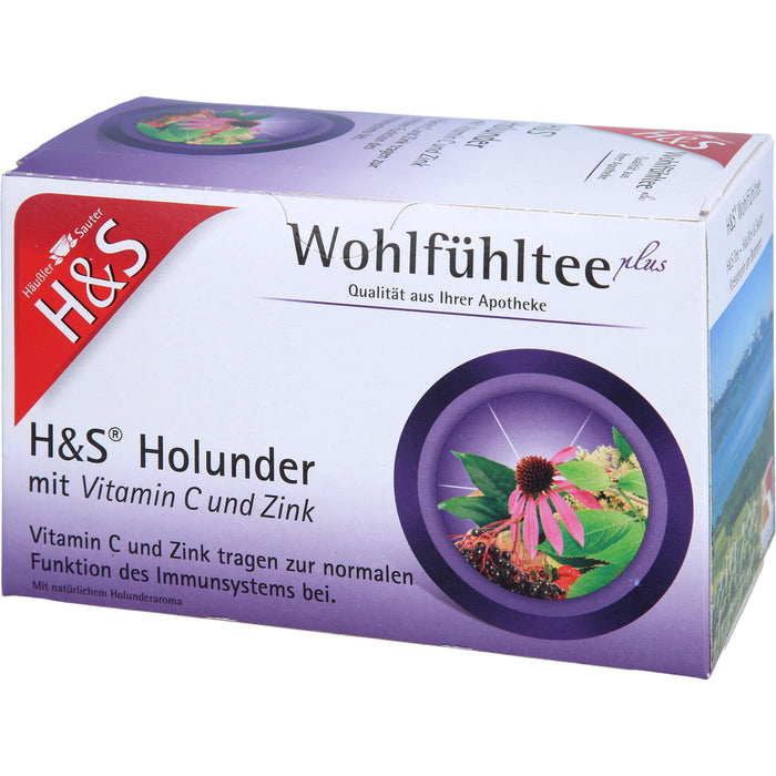 H&S Holunder mit Vitamin C und Zink, 20X2.5 g FBE