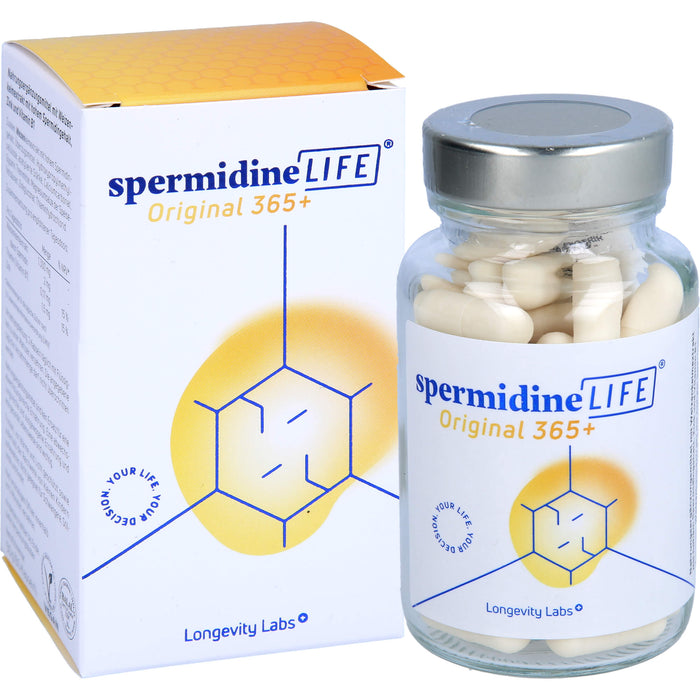 SpermidineLIFE Original 365+ Kapseln zur Unterstützung der körpereigenen Zellerneuerung, 60 pcs. Capsules