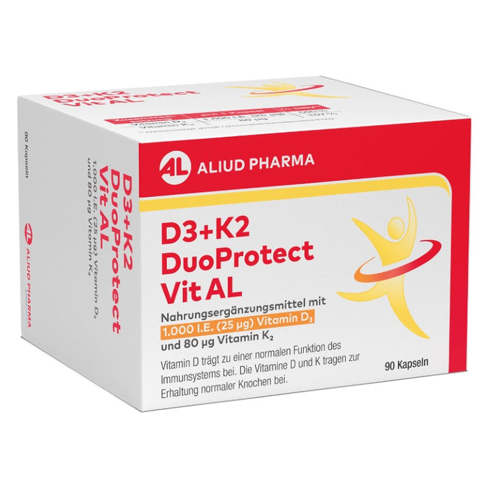 D3+K2 DuoProtect Vit AL 1000 I.E./80 ug Kapseln, 90 St. Kapseln