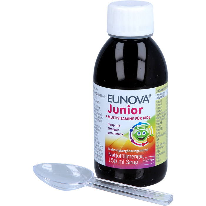 Eunova Junior Sirup Multivitamine für Kids, 150 ml Lösung