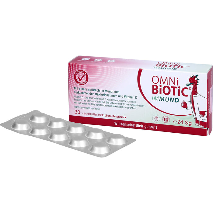 OMNi-BiOTiC iMMUND Lutschtabletten trägt zu einer normalen Funktion des Immunsystems bei, 30 pc Tablettes