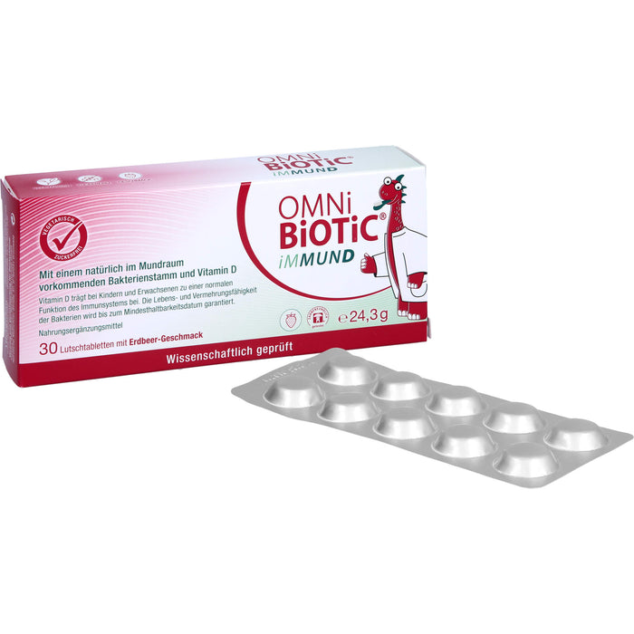 OMNi-BiOTiC iMMUND Lutschtabletten trägt zu einer normalen Funktion des Immunsystems bei, 30 St. Tabletten