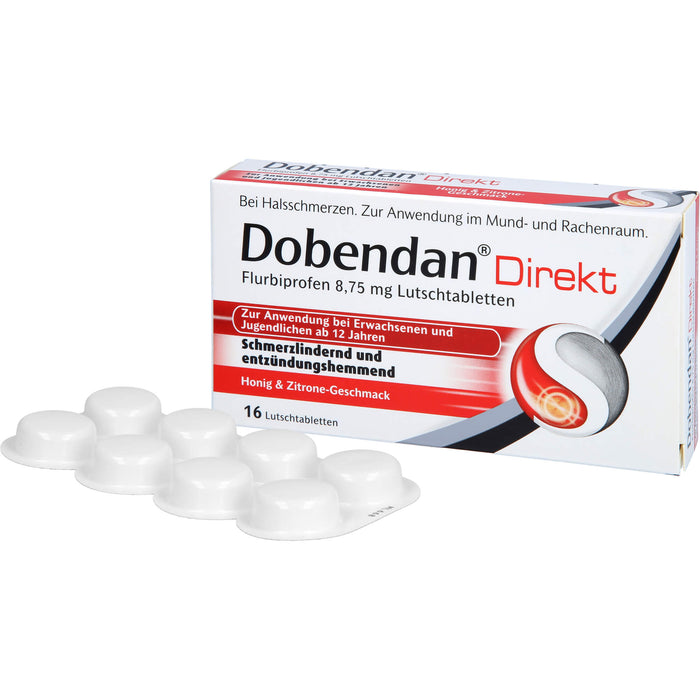 Dobendan Direkt Lutschtabletten schmerzlindernd und entzündungshemmend, 16 pc Tablettes