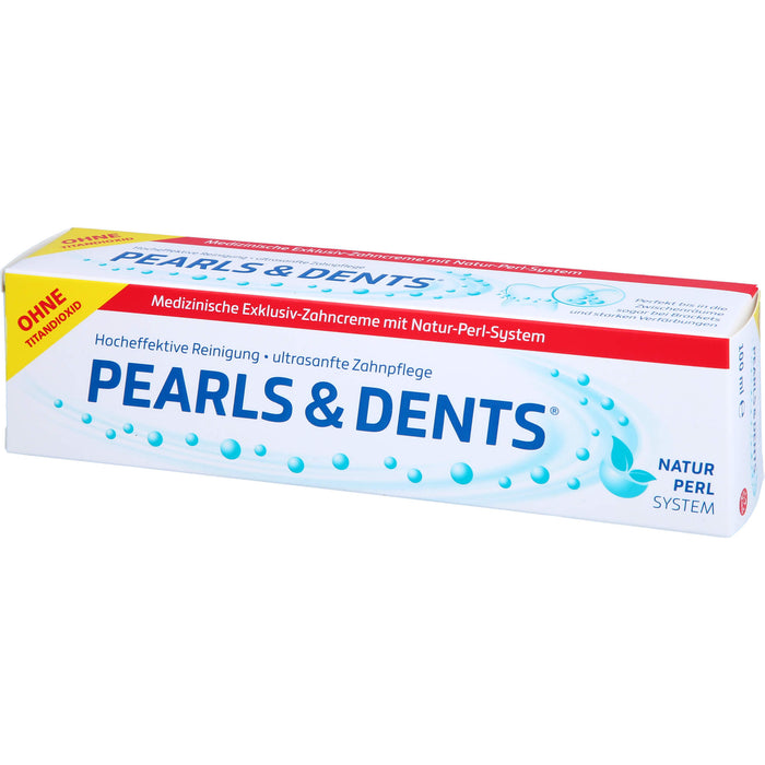 PEARLS & DENTS Exklusiv-Zahncreme ohne Titandioxid, 100 ml Toothpaste