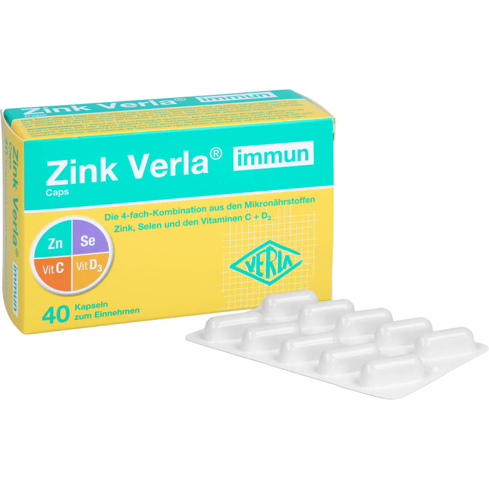 Zink Verla immun Caps, 40 St KAP