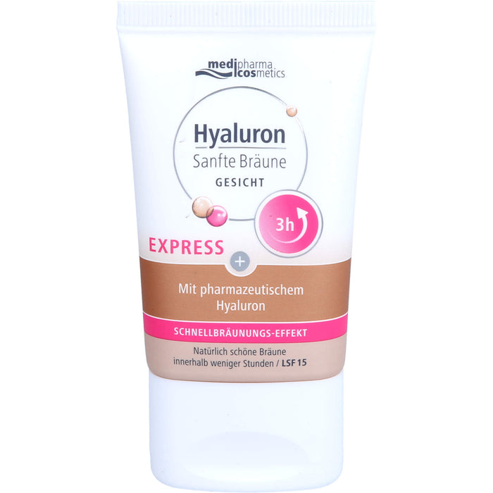 medipharma cosmetics Hyaluron Sanfte Bräune Gesicht, 30 ml Cream