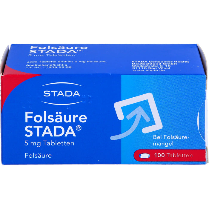 Folsäure STADA 5 mg Tabletten, 100 St TAB