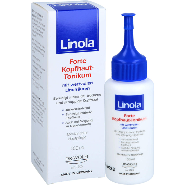 Linola Forte Kopfhaut-Tonikum beruhigt juckende, trockene und schuppige Kopfhaut, 100 ml Solution