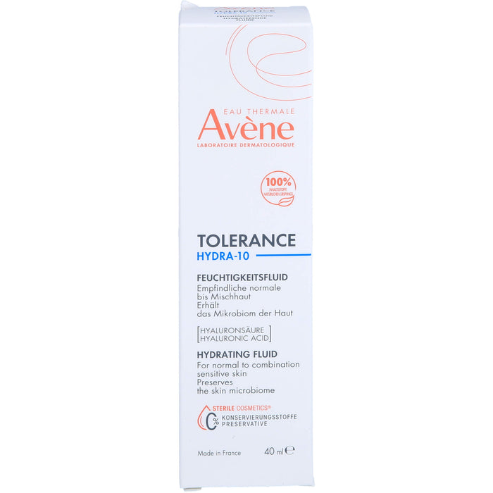 Avène Tolerance Hydra-10 Feuchtigkeitsfluid für empfindliche, normale Mischhaut, 40 ml Creme