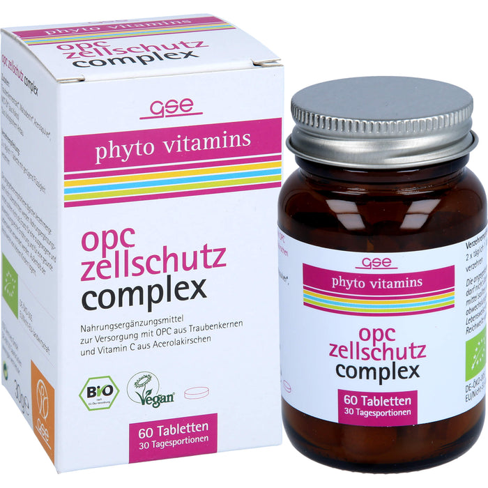 GSE OPC Zellschutz Complex (Bio) Phyto Vitamins, 60 St TAB