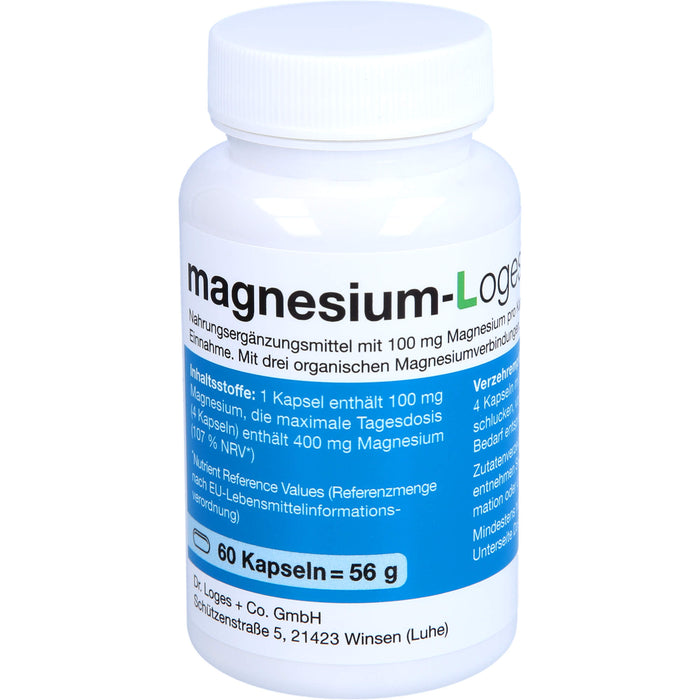 Magnesium-Loges vario 100 mg Kapseln, 60 pc Capsules