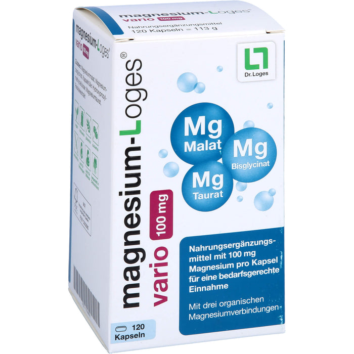 Magnesium-Loges vario 100 mg Kapseln, 120 pcs. Capsules