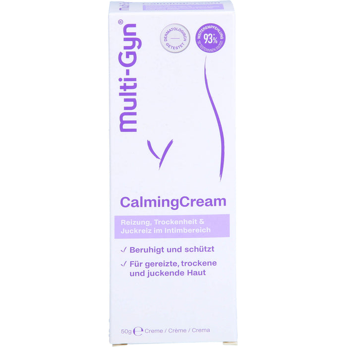 Multi-Gyn CalmingCream bei Reizung, Trockenheit und Juckreiz im Intimbereich, 50 g Cream