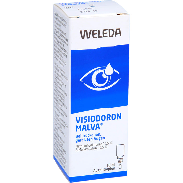 WELEDA Visiodoron Malva Augentropfen bei trockenen und gereizten Augen, 10 ml Solution