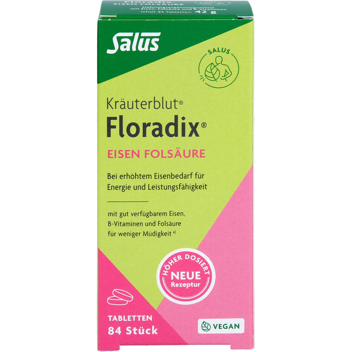 Floradix Eisen Folsäure, 84 St TAB