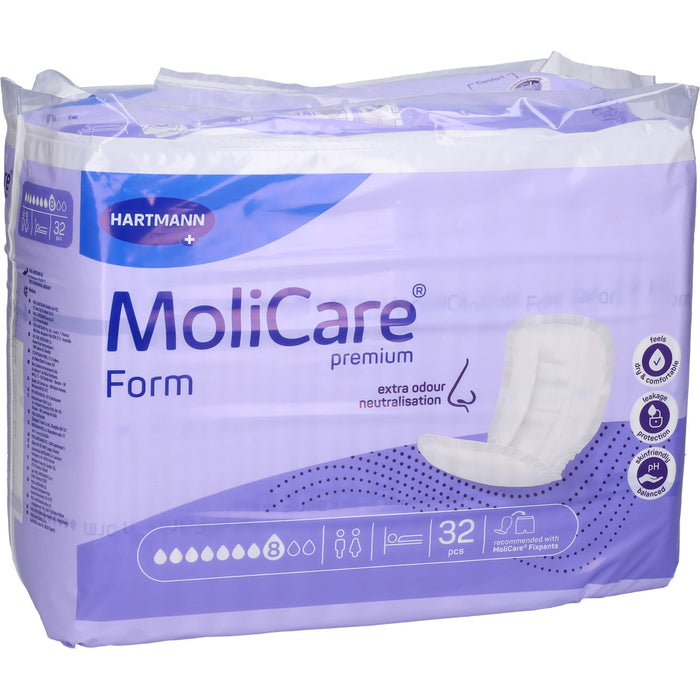 MoliCare Premium Form 8 Tropfen Super Plus Inkontinenzeinlagen, 32 pc Dépôts