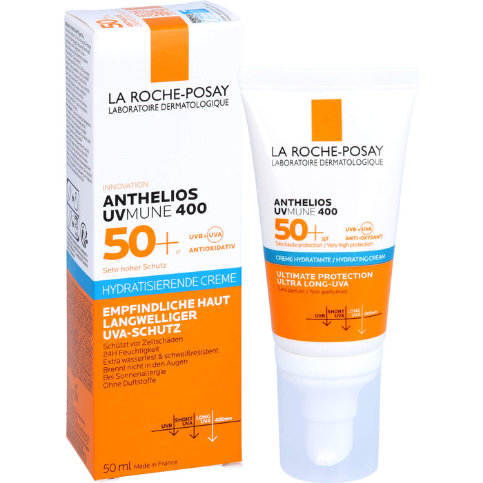 LA ROCHE-POSAY Anthelios Hydratisierende Creme UVMune 400 LSF 50+, 50 ml Crème