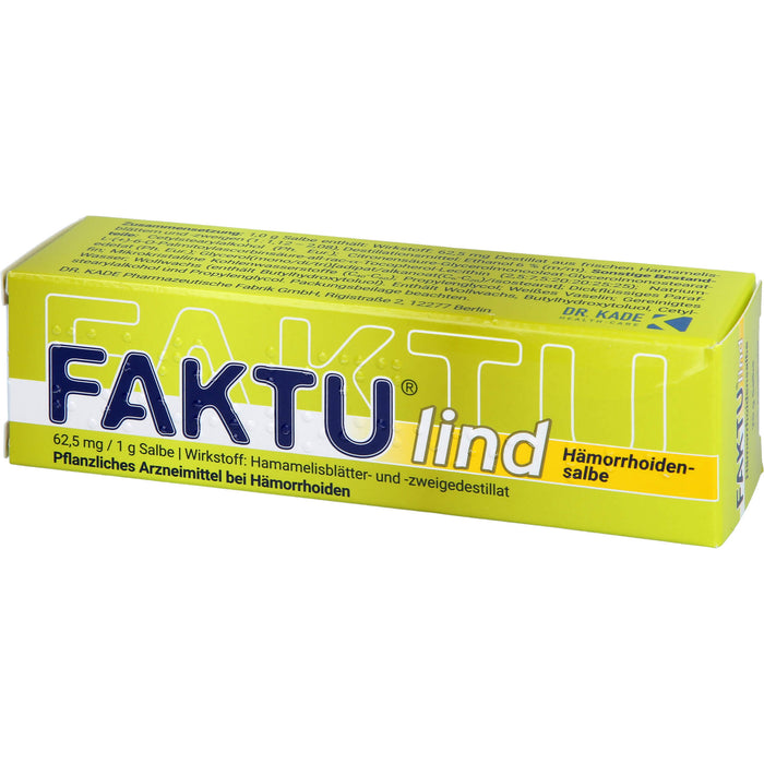 FAKTU lind Hämorrhoidensalbe, 25 g Onguent