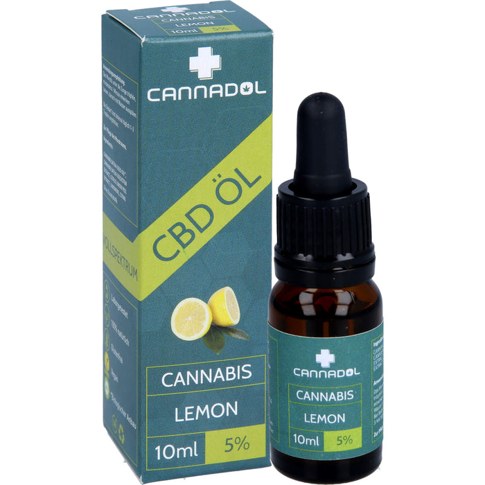 CBD 5% BIO Cannadol Lemon Hanfextrakt, 10 ml TRO