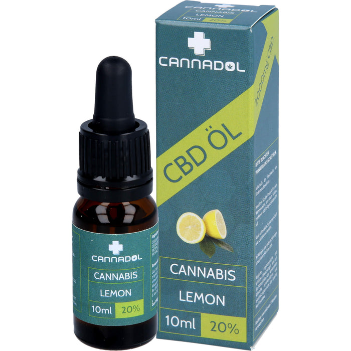 CBD 20% BIO Cannadol Lemon Hanfextrakt, 10 ml TRO