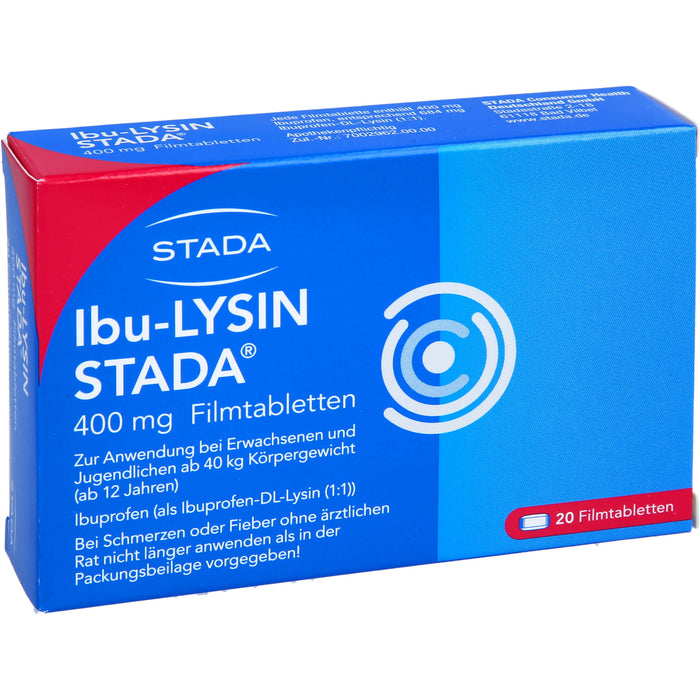 Ibu-lysin Stada 400mg Fta, 20 St FTA