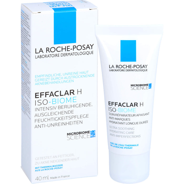 LA ROCHE-POSAY Effaclar H ISO-BIOME intensiv beruhigende Feuchtigkeitspflege gegen Unreinheiten, 40 ml Creme