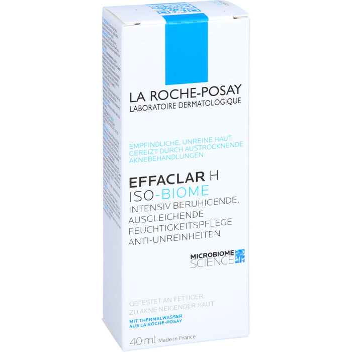 LA ROCHE-POSAY Effaclar H ISO-BIOME intensiv beruhigende Feuchtigkeitspflege gegen Unreinheiten, 40 ml Crème