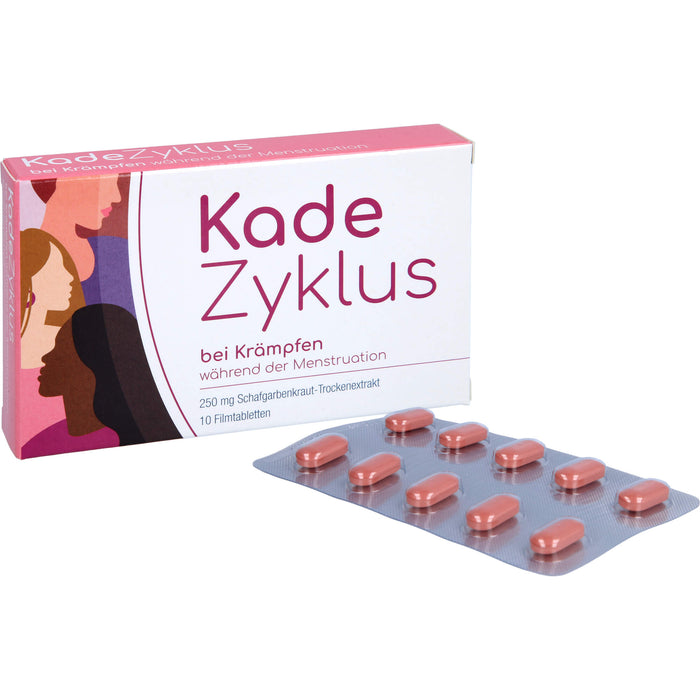 Kade Zyklus Filmtabletten bei Krämpfen während der Menstruation, 10 pcs. Tablets