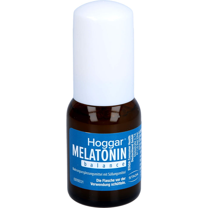 Hoggar Melatonin balance Einschlafspray trägt dazu bei die Einschlafzeit zu reduzieren, 20 ml Lösung