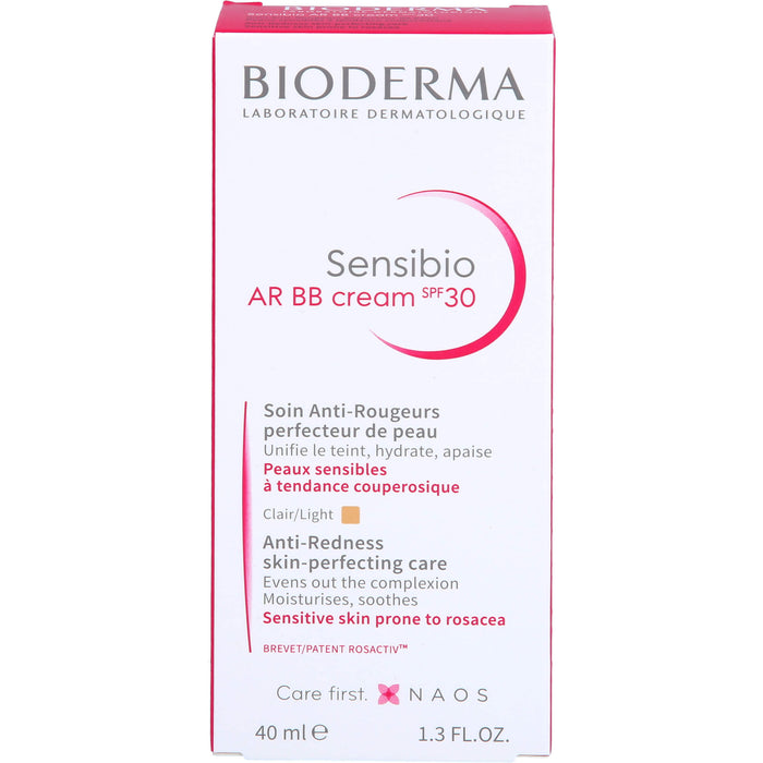 BIODERMA Sensibio AR BB Cream LSF 30 getönt bei empfindlicher, zu Rötungen neigender Haut, 40 ml Cream