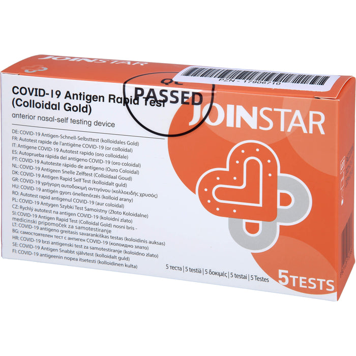 Joinstar COVID-19 Antigen Rapid Test Colloidal Gol, 5 pcs. Test strips