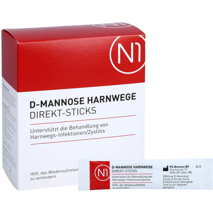 N1 D-MANNOSE HARNWEGE DIREKT-STICKS, 30 St GRA